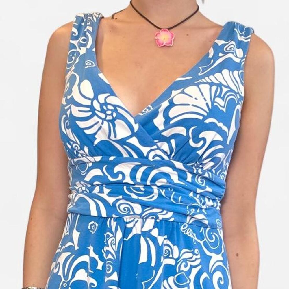 Lilly-pulitzer Women's Blue and White Dress